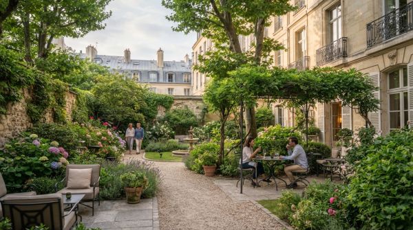 Top hôtels sereins avec jardins à découvrir à Paris